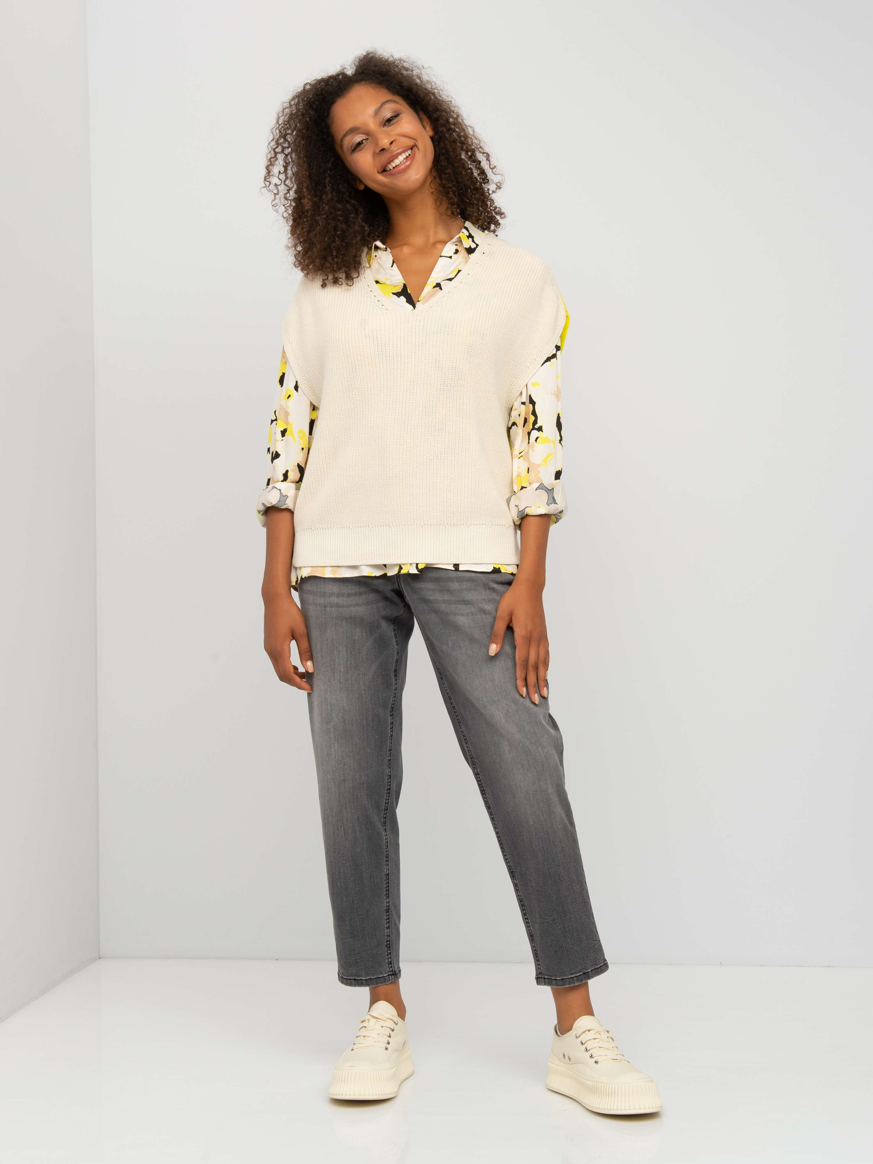 Джемпер женский TAIFUN by GERRY WEBER 372309-15106-9452 бежевый 40