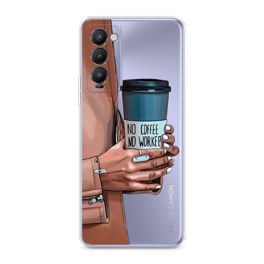 

Чехол Awog на Tecno Camon 18/18T "No coffee", Разноцветный, 300950-7
