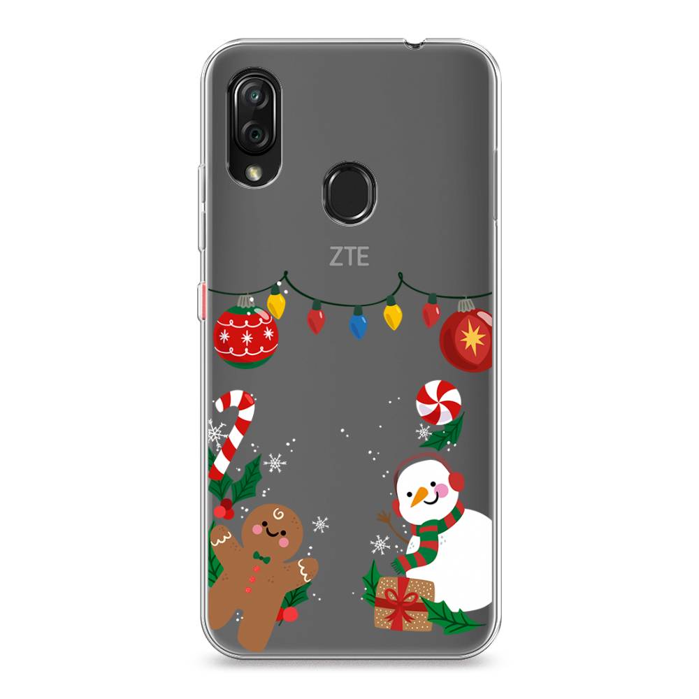 

Чехол на ZTE Blade V10 Vita "Новогоднее настроение", Коричневый;красный;зеленый, 132650-5