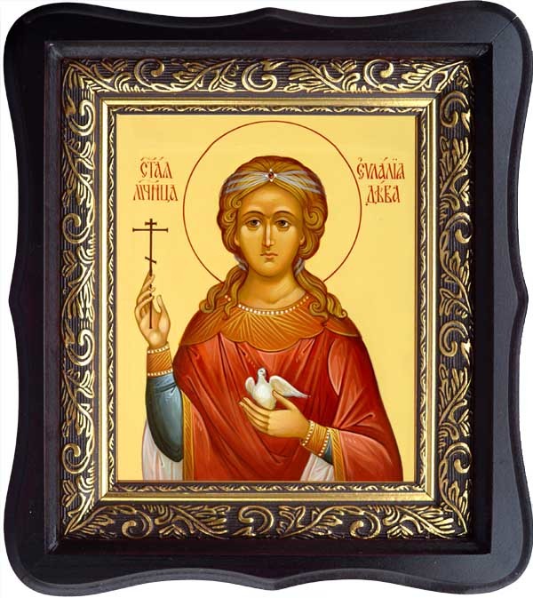 

Евлалия Барселонская мученица, дева. Икона на холсте.