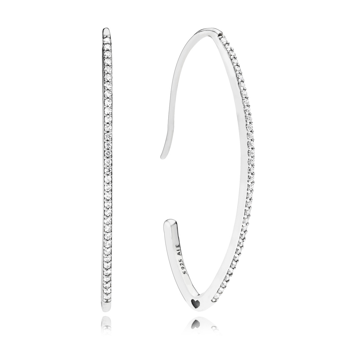 

Серьги из серебра с фианитом Pandora 297691CZ, 297691CZ