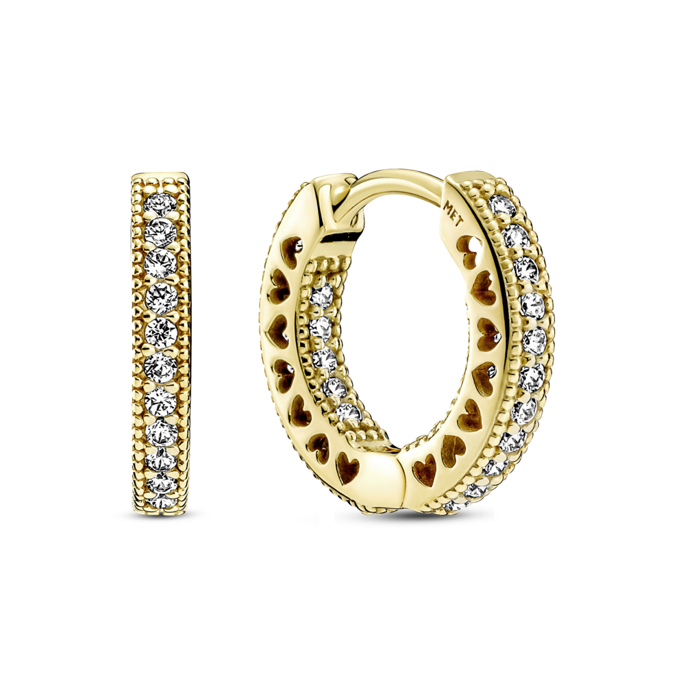 

Серьги конго из ювелирного сплава с фианитом Pandora 266317C01, 266317C01