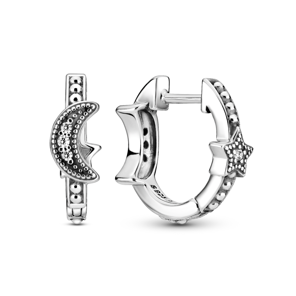 

Серьги из серебра с фианитом Pandora 299152C01, 299152C01