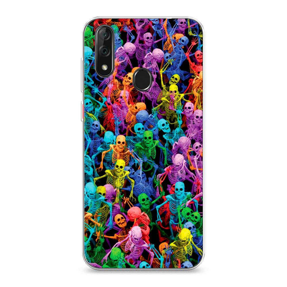 

Чехол на ZTE Blade V10 "Вечеринка скелетов", Фиолетовый;желтый;оранжевый, 132750-6