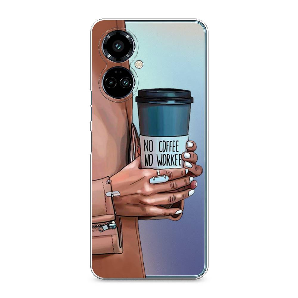 

Силиконовый чехол "No coffee" на Tecno Camon 19 Pro