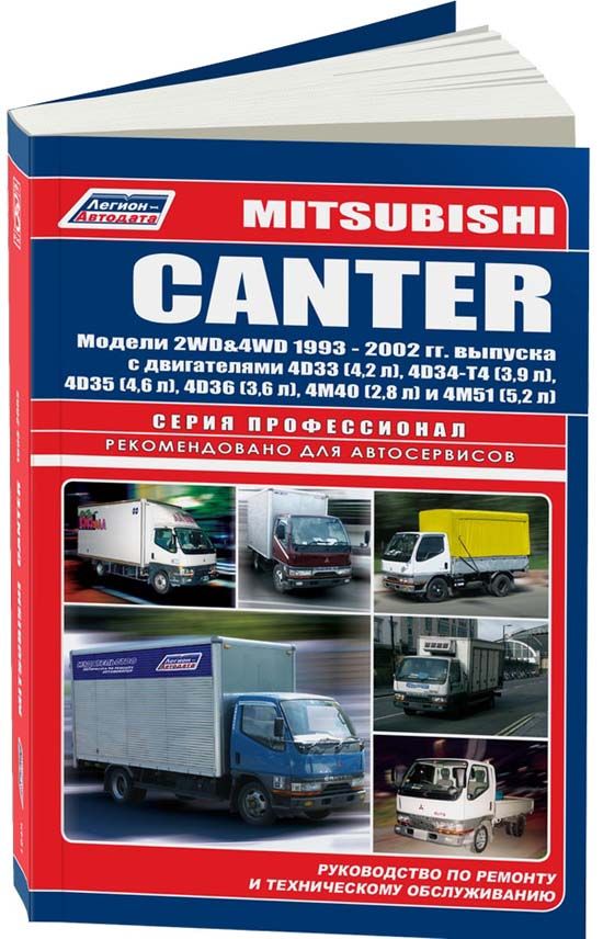 

Mitsubishi Canter 1993-02 с диз. 4D33 (4,2) 4D34-T4 (3,9) 4D35 (4,6) 4D36 (3,6) 4...
