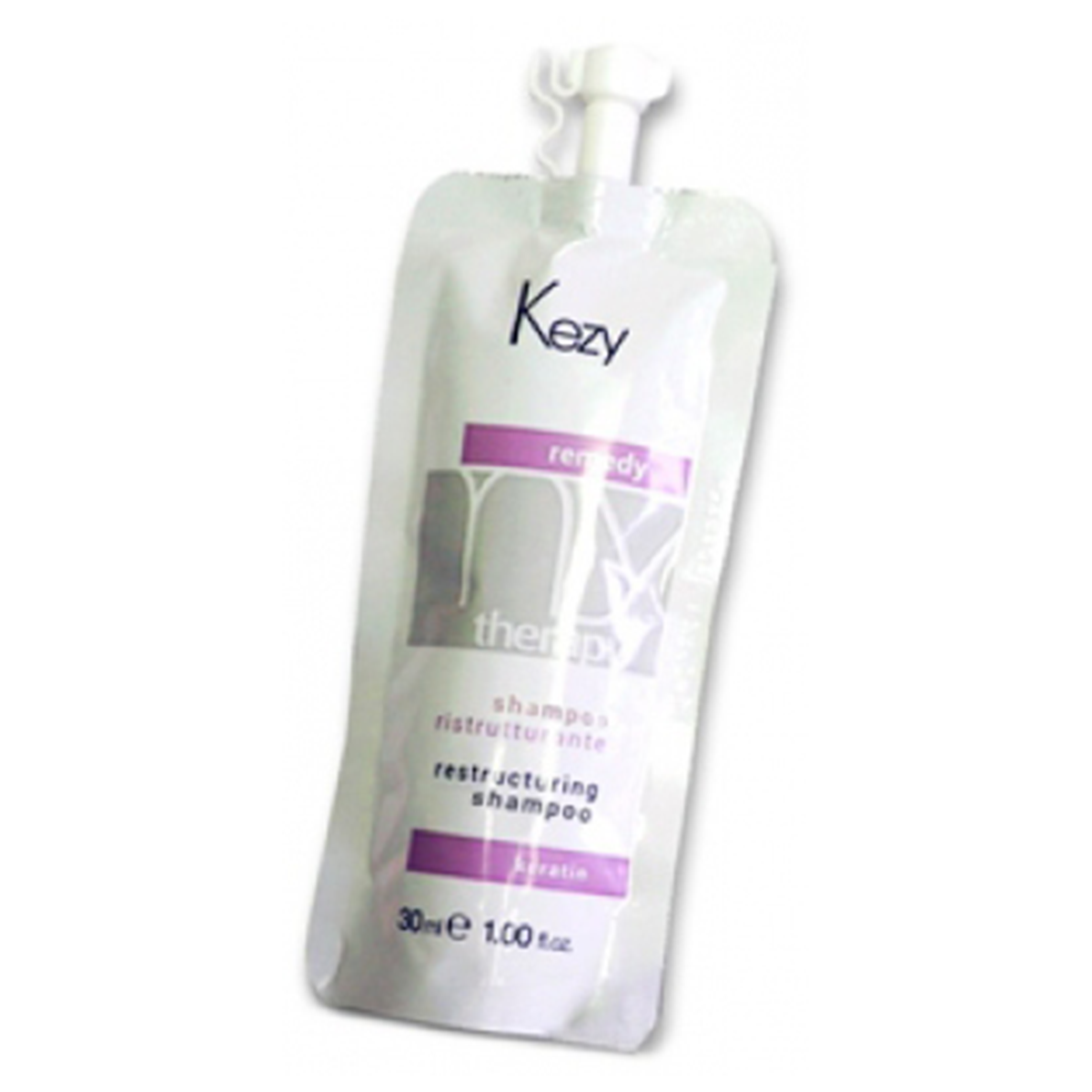 Kezy MT Remedy Restructuring shampoo Шампунь реструктурирующий с кератином 30 мл