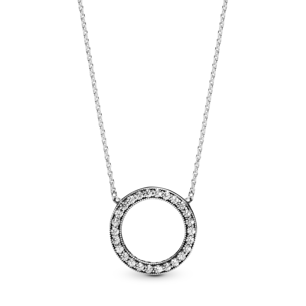 

Колье из серебра с цирконием 45 см Pandora 590514CZ, 590514CZ
