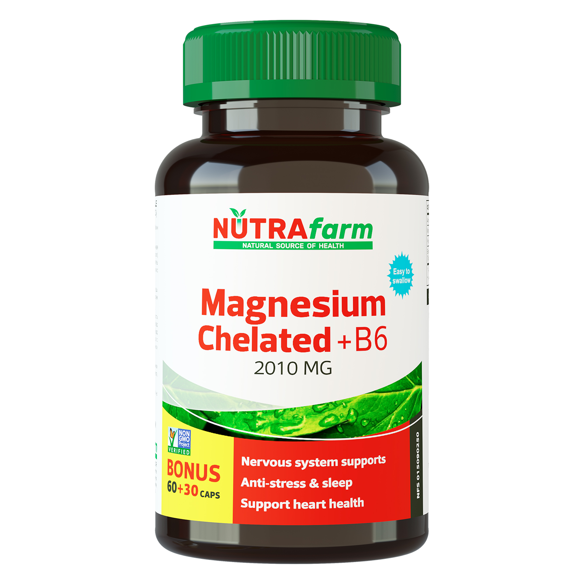 Магний + витамин B6 NUTRAFARM капсулы 800 мг 90 шт.