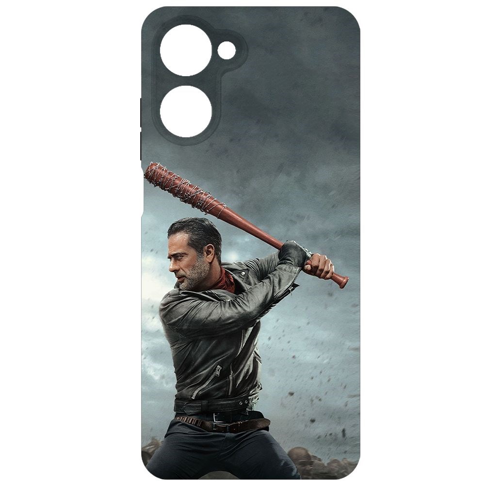 

Чехол-накладка Krutoff Soft Case Ходячие мертвецы. Ниган для Realme 10 4G черный