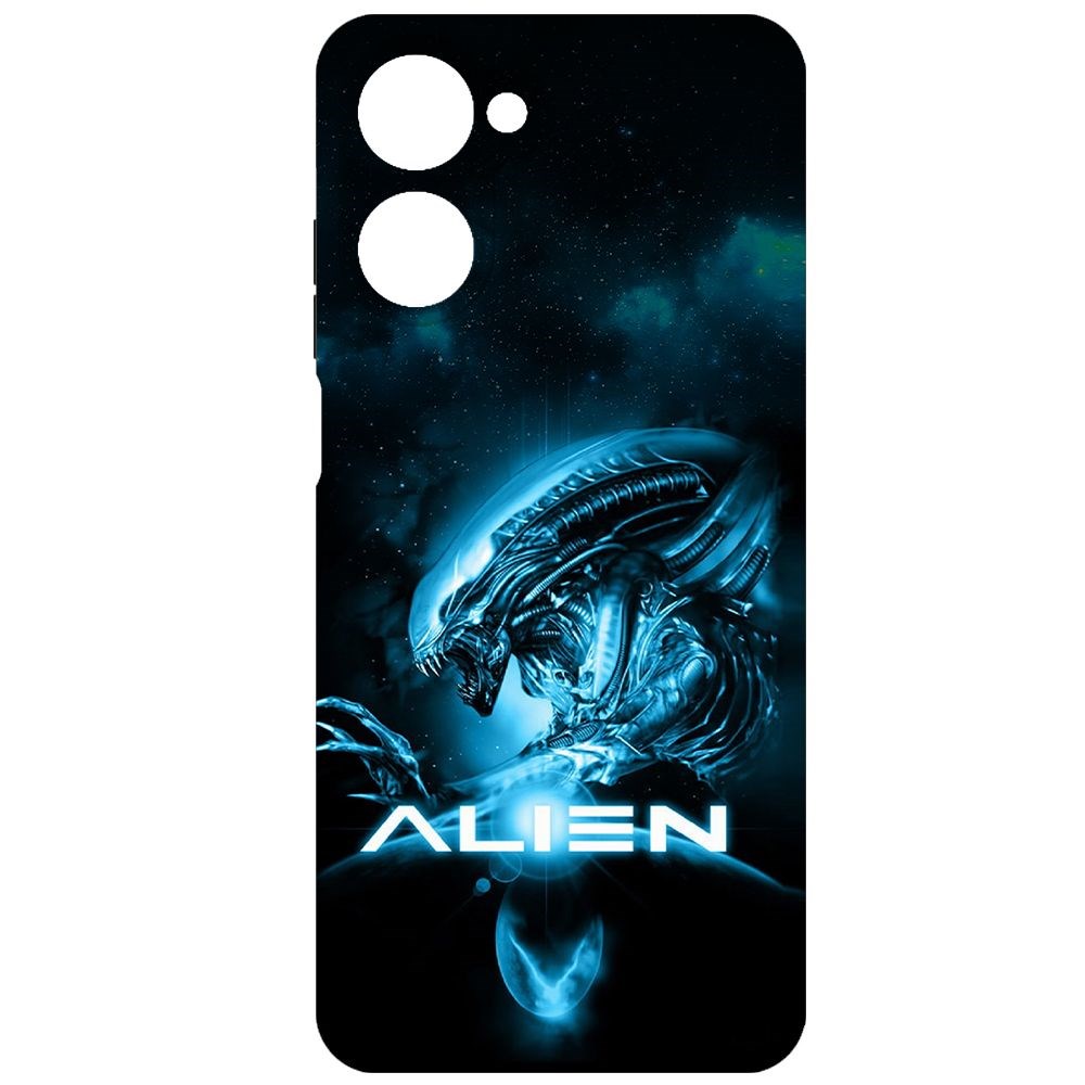 

Чехол-накладка Krutoff Soft Case Чужой. Космос для Realme 10 4G черный