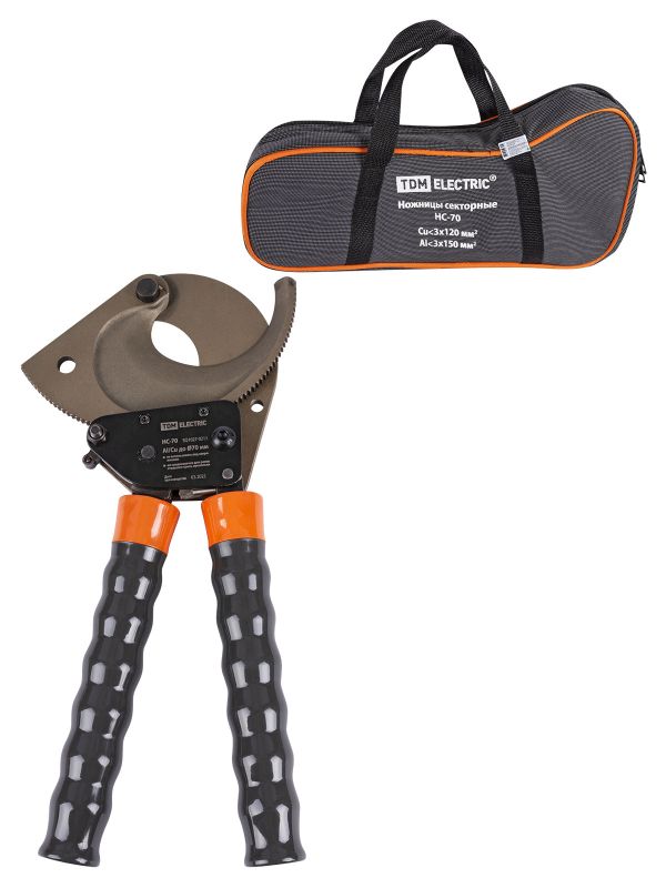 Ножницы секторные TDM ELECTRIC для резки кабеля, SQ1027-0213 кабельные ножницы для резки кабеля tdm
