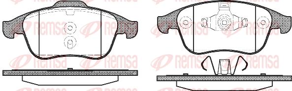 

Комплект тормозных колодок Remsa 135000