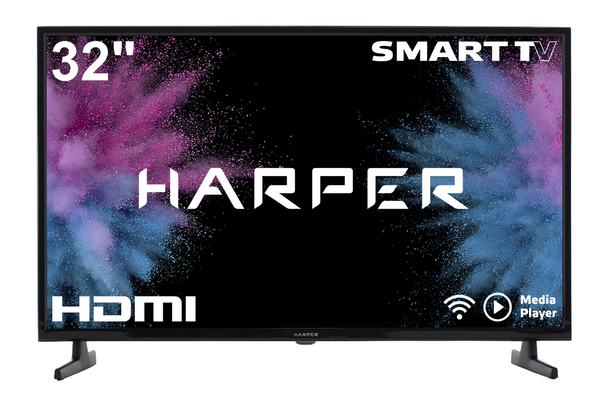 фото Led телевизор hd ready harper 32r820ts new