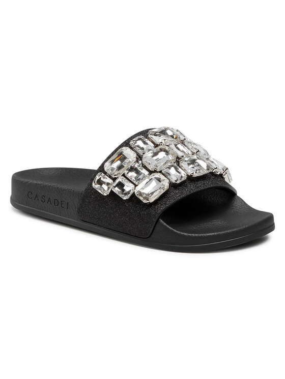 

Шлепанцы 2M699S0201C13169000 Casadei Черный 38 EU, 2M699S0201C13169000