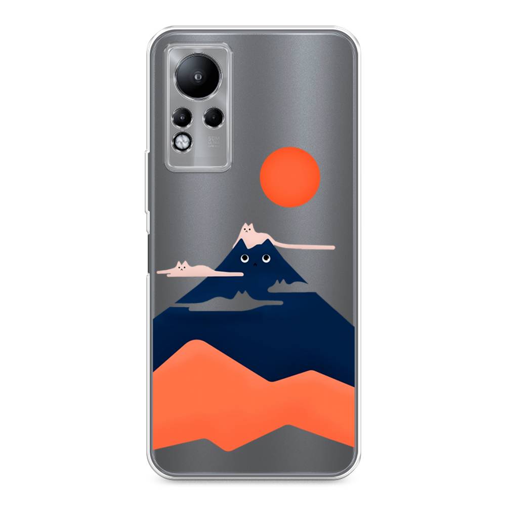 

Чехол на Infinix Note 11/12 G88 "Кот-гора", Черный;оранжевый, 3100450-4