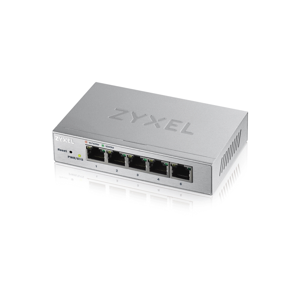 

Коммутатор Zyxel GS1200-5-EU0101F GS1200-5-EU0101F серебристый, GS1200-5-EU0101F