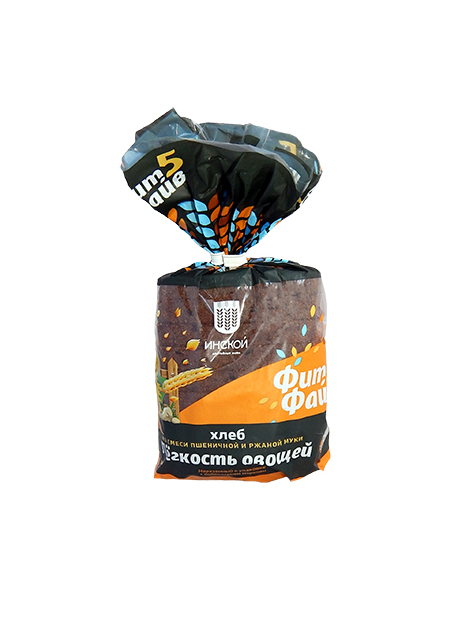 

Хлеб серый Инской ФитФайв Легкость овощей 300 г, ФитФайв Легкость овощей