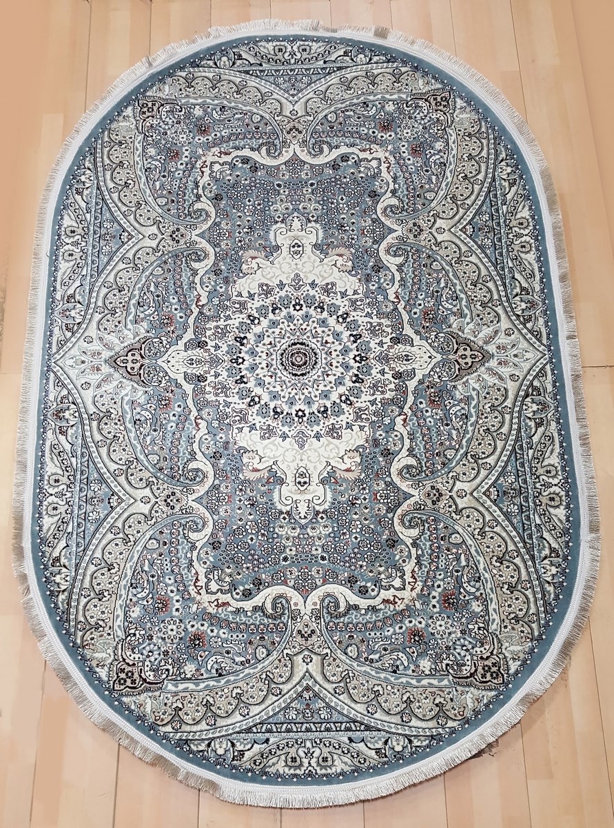 фото Ковер sofia rugs shiraz 0034 овал голубой 120x180