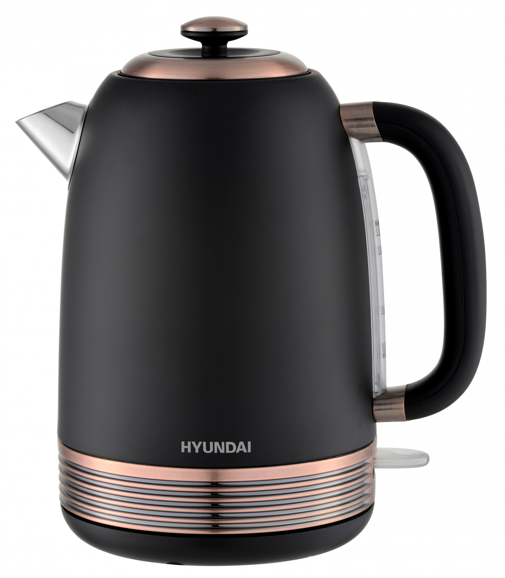 Чайник электрический HYUNDAI HYK-S4501 1.7 л золотистый, черный