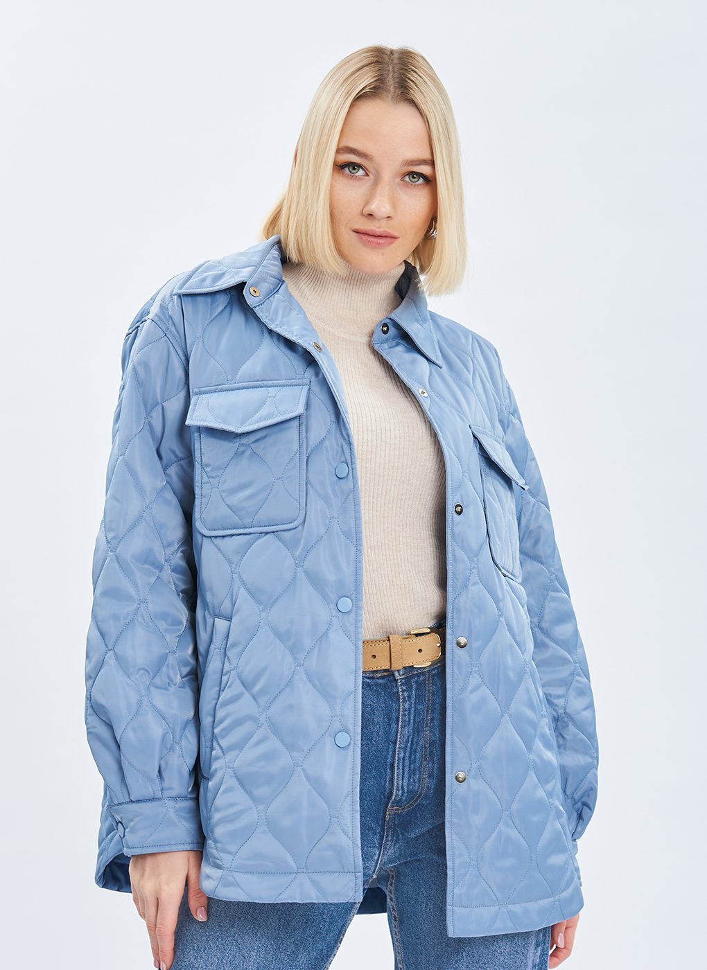 

Куртка женская Britt 60436 синяя 44 RU, 60436