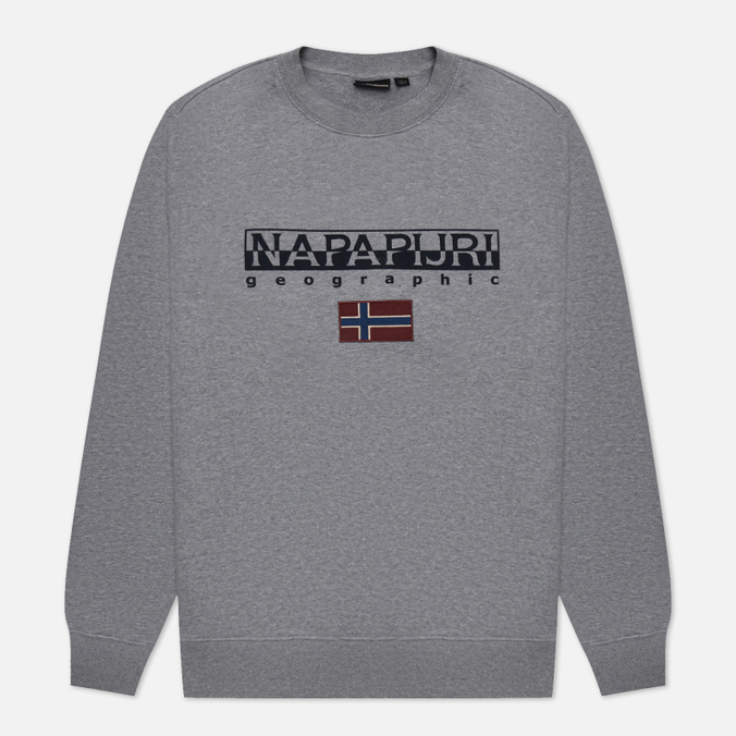 

Мужская толстовка Napapijri Ayas Crew Neck серый, Размер L, Ayas Crew Neck