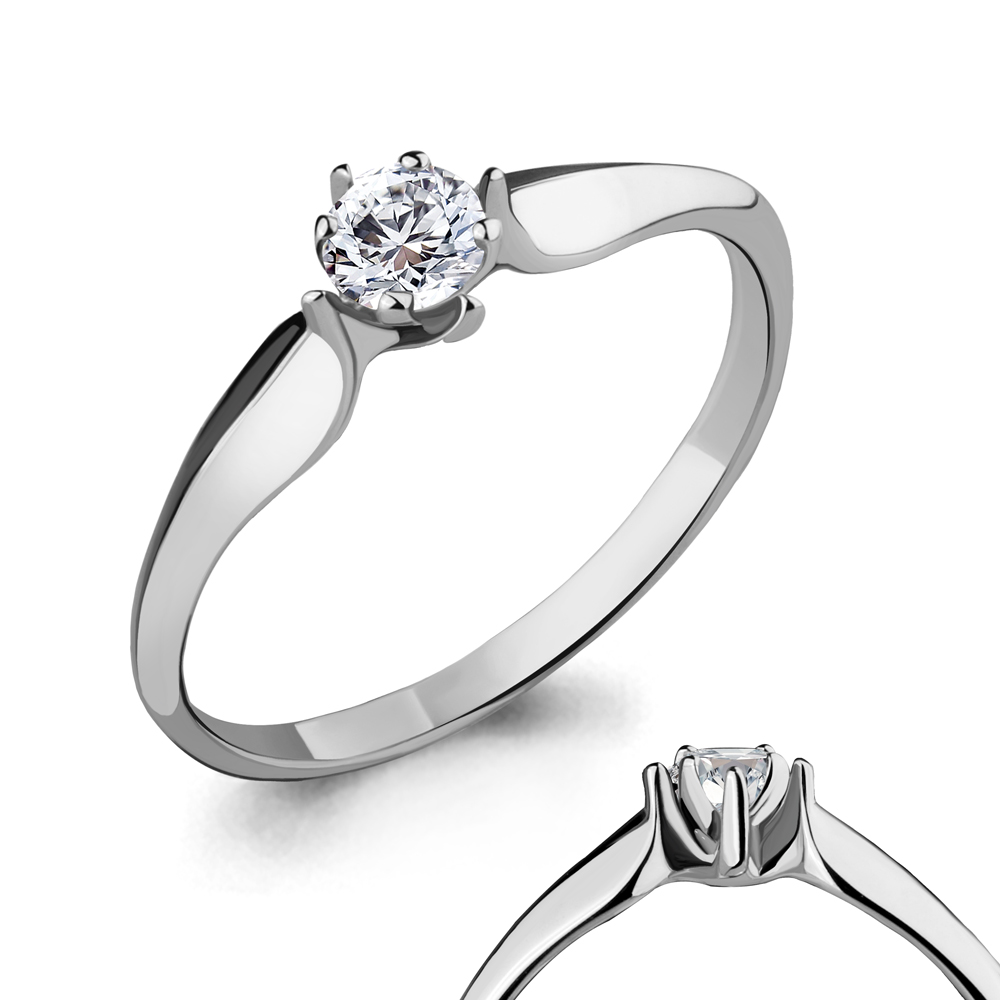 

Кольцо из белого золота с бриллиантом Aquamarine Aquamarine 963707_585_бз р, 963707_585_бз