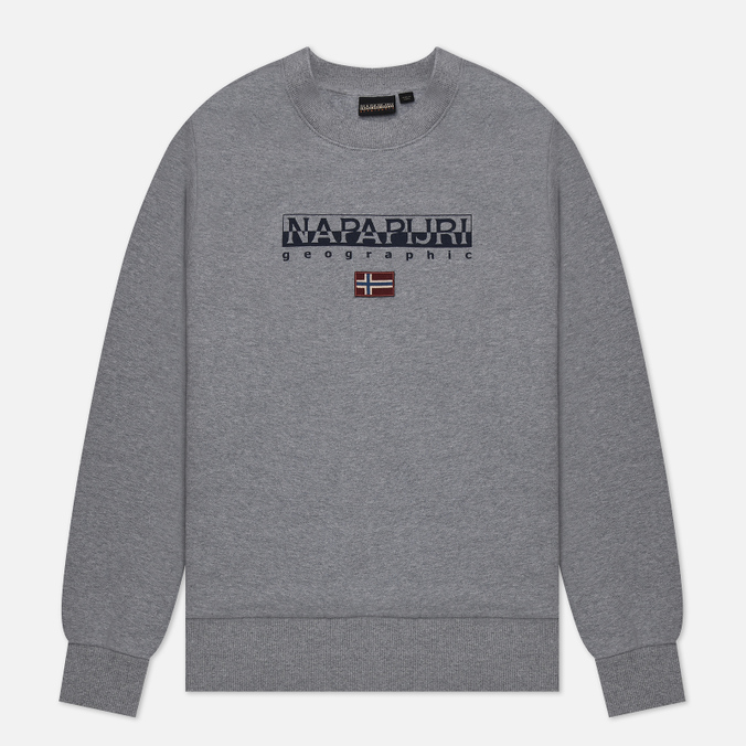 

Женская толстовка Napapijri Ayas Crew Neck серый, Размер L, Ayas Crew Neck