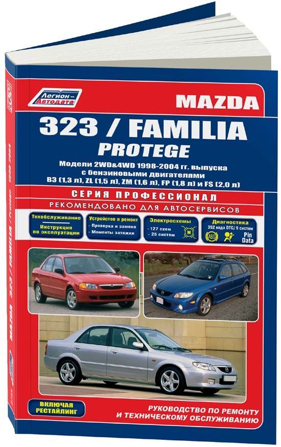 

Mazda 323/Familia/Protege 1998-04 с бензиновыми двигателями B3 (1,3) ZL (1,5) ZM ...