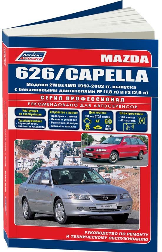 

Mazda 626, Capella 1997-02 2WD&4WD с бензиновым двигателем FP 1,8 FS 2,0