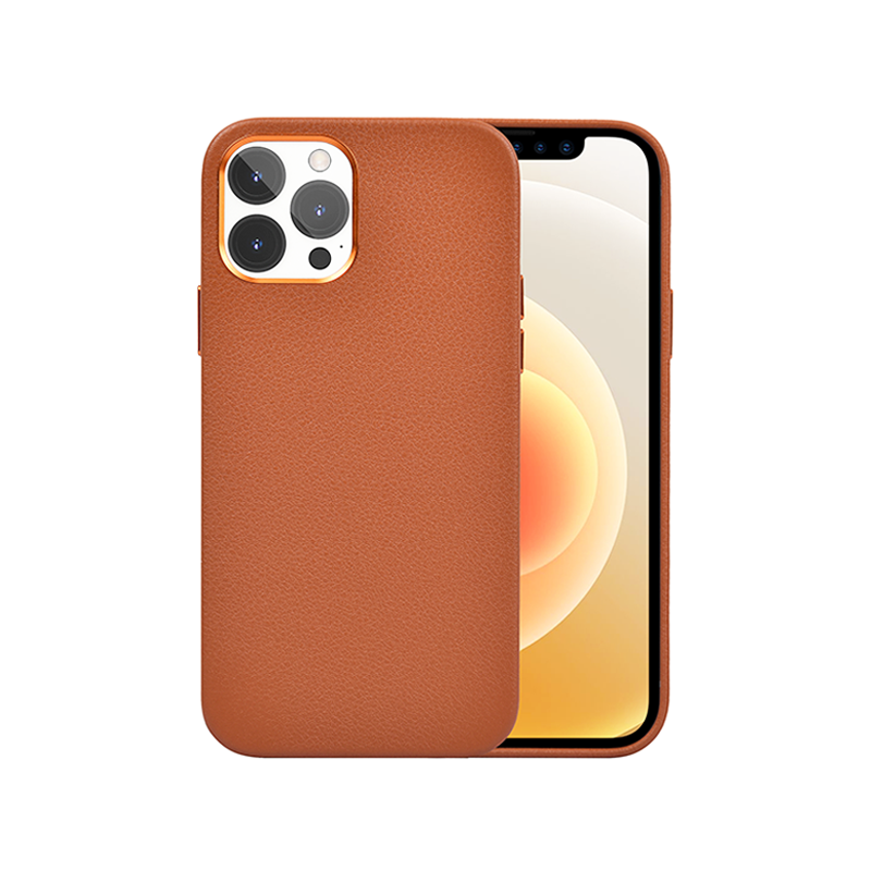 Чехол для телефона Iphone 13 Pro Max Wiwu Calfskin Genuine Leather Phone Case 6.1