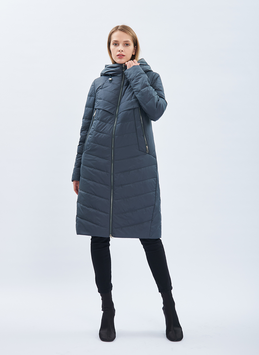 

Пальто женское Britt 60439 серое 50 RU, 60439