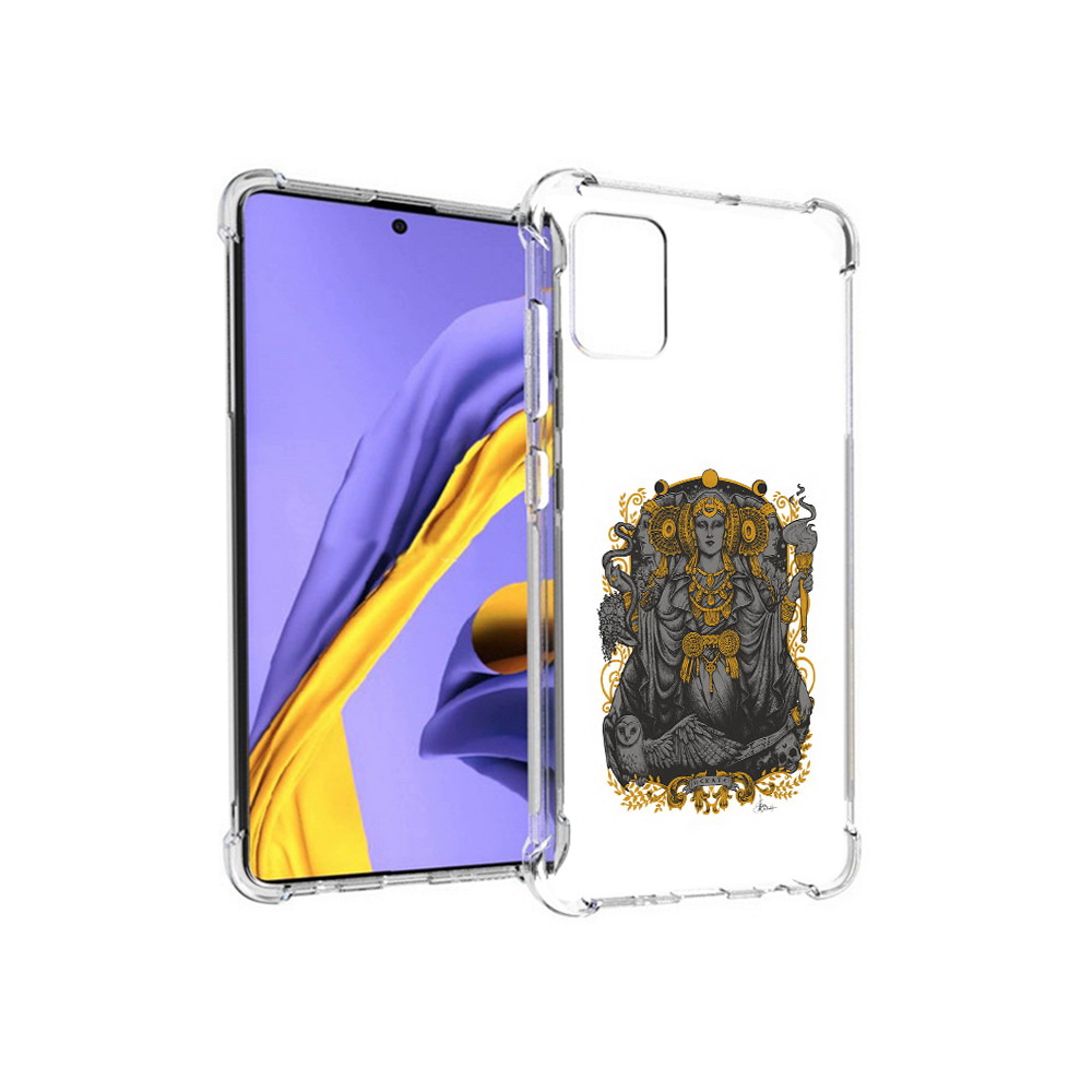 Чехол MyPads Tocco для Samsung Galaxy A51 божество с золотыми элементами