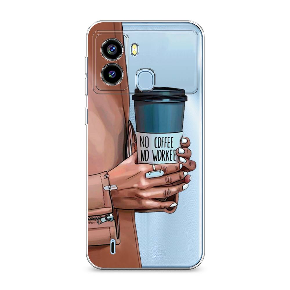 

Чехол Awog на Tecno Pop 6 "No coffee", Разноцветный, 302050-7