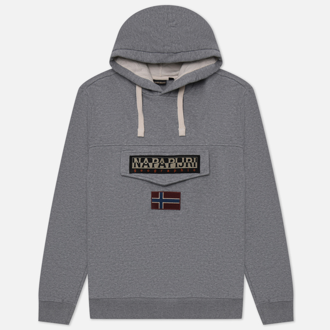 

Мужская толстовка Napapijri Burgee Winter Hoodie серый, Размер S, Burgee Winter Hoodie
