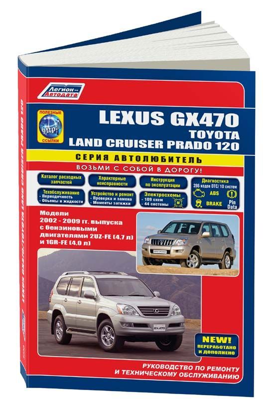 

Lexus GX470 & Toyota Land Cruiser Prado 120 2002-09 с бенз. 2UZ-FE (4,7) 1GR-FE (...