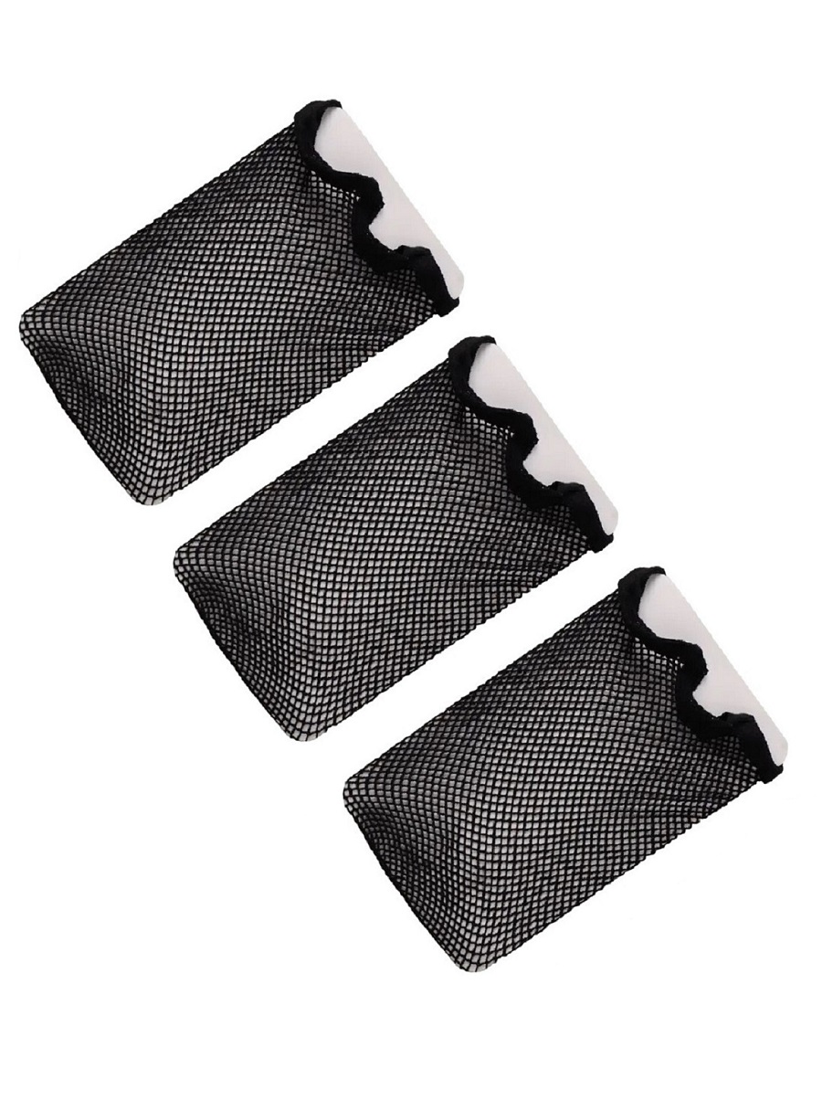 сеточки паутинки cosy для укладки объемных и длинных волос черные набор 10 штук Сеточка Cosy для волос цвет черный набор 3 шт