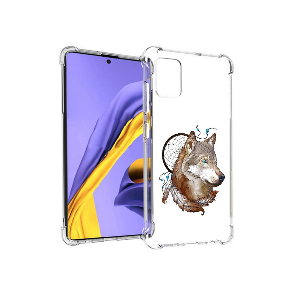 Чехол MyPads Tocco для Samsung Galaxy A51 волк и ловец снов (PT141713.484.269)