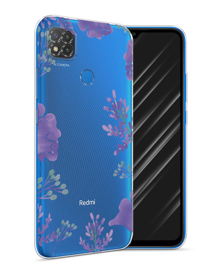 

Чехол Awog на Xiaomi Redmi 9C "Сиреневая цветочная рамка", Разноцветный, 39050-8