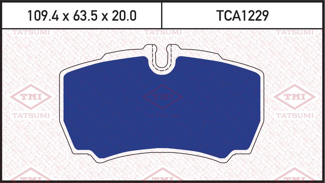 

Тормозные колодки Tatsumi задние дисковые TCA1229