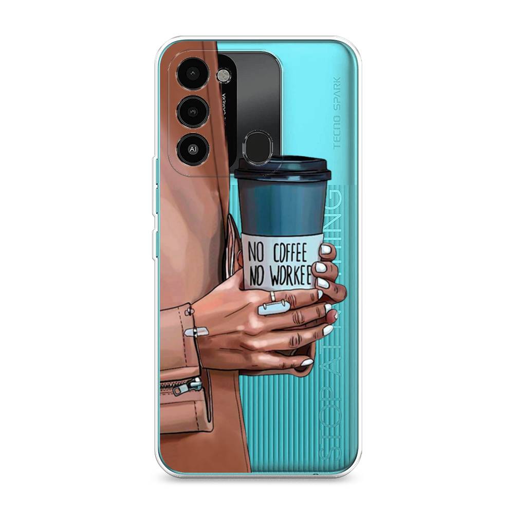

Чехол Awog на Tecno Spark Go 2022/8С/9 "No coffee", Разноцветный, 301250-7