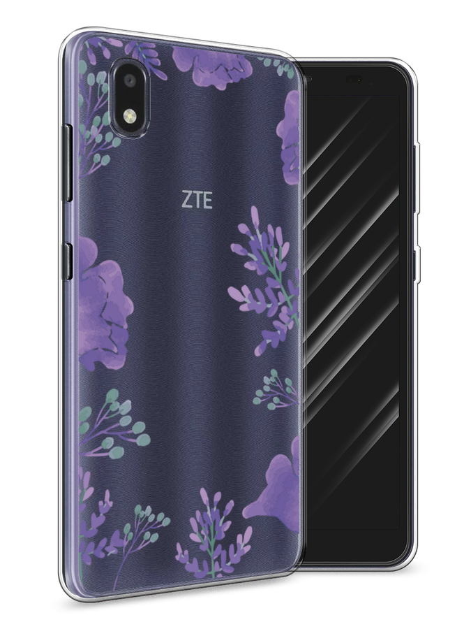 

Чехол Awog на ZTE Blade A3 (2020) / ЗТЕ Блэйд A3 (2020) "Сиреневая цветочная рамка", Разноцветный, 133650-8