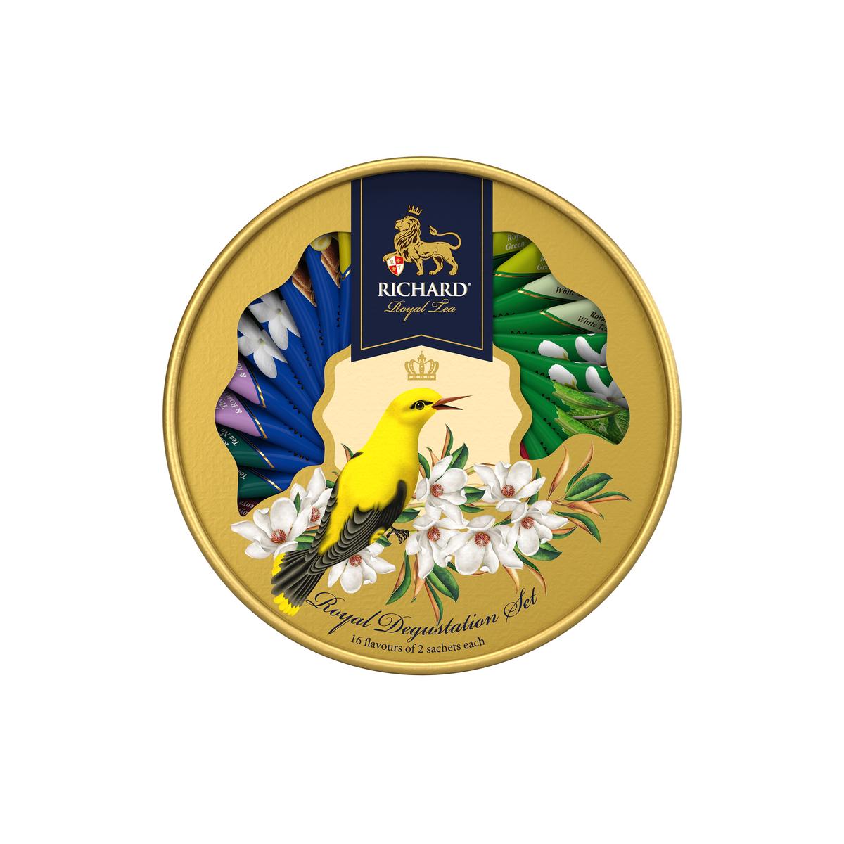 

Чай Richard Royal Degustation Set Tea Assortment Иволга ассорти с добавками 32 сашета