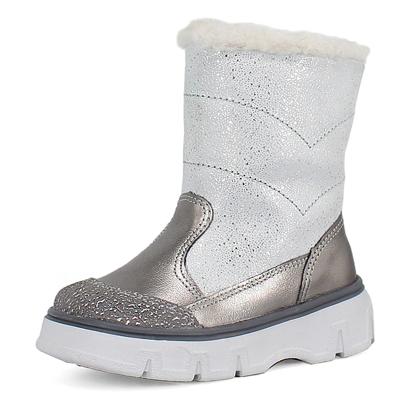 Сапоги детские Лель 2105, серебро, 24