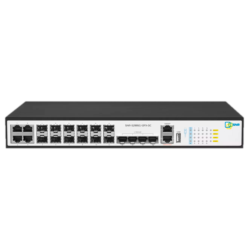 

Коммутатор SNR SNR-S2995G-12FX черный