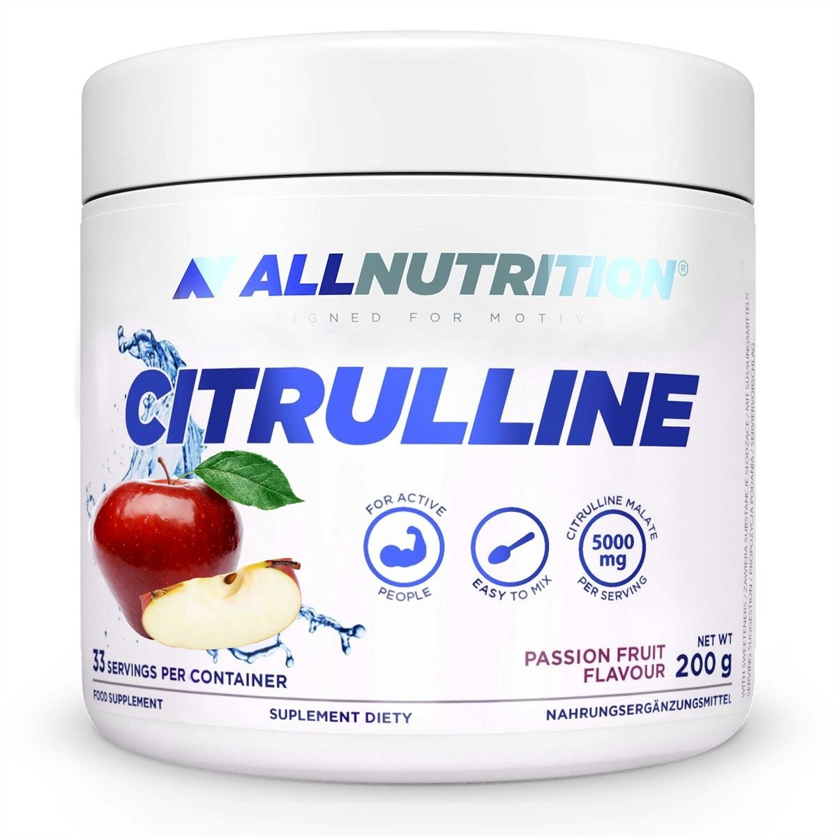 Цитруллин малат ALLNUTRITION Citrulline, 200г (Яблоко)