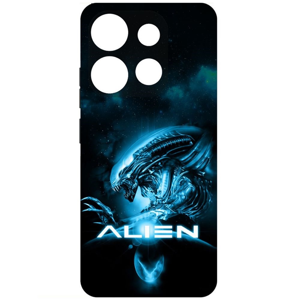 

Чехол-накладка Krutoff Soft Case Чужой. Космос для INFINIX Smart 7 черный