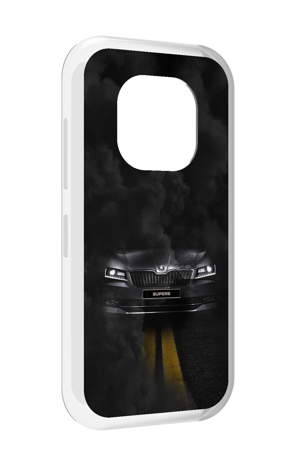 

Чехол задняя-панель-накладка-бампер MyPads skoda 1 для Doogee V20 противоударный, Прозрачный, Tocco