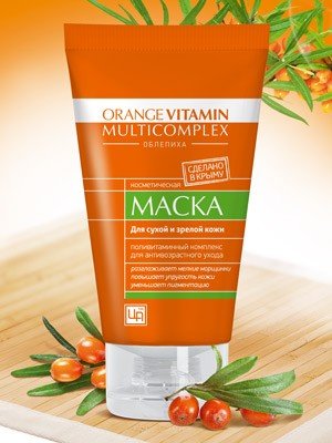 фото Маска для сухой кожи orange vitamin multicomplex царство ароматов