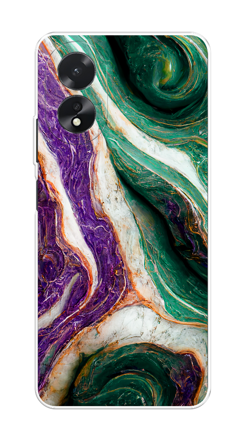 

Чехол на Oppo A38/A18 "Фиолетово-зеленый мрамор", Зеленый;фиолетовый, 2515450-1